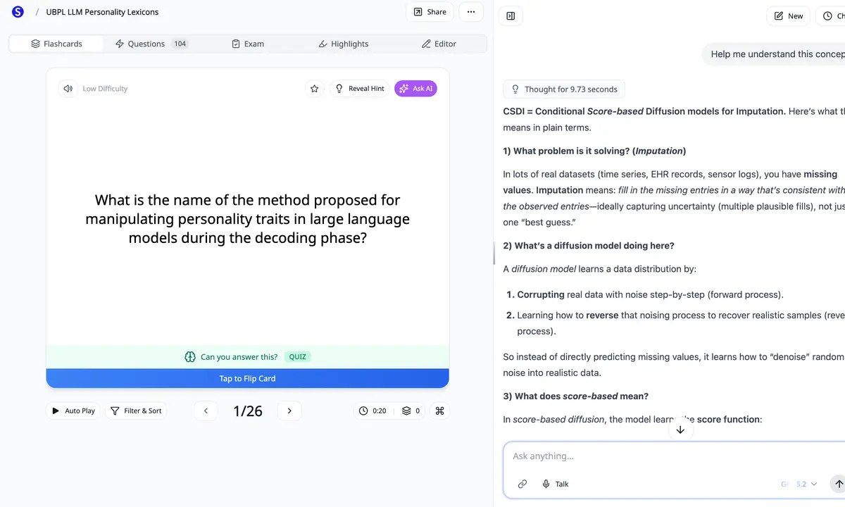 Never forget a concept again